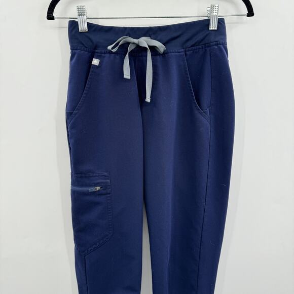 FIGS Zamora 2.0 Jogger Scrub Pants Sz XXS Navy Blue W18SW2005 - Picture 3 of 11